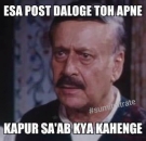 Esa Post Daloge Toh Apne Kapur Saab Kya Kahenge - Parikshit Sahni