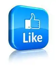 Like Button - Thumbs Up Blue Switch