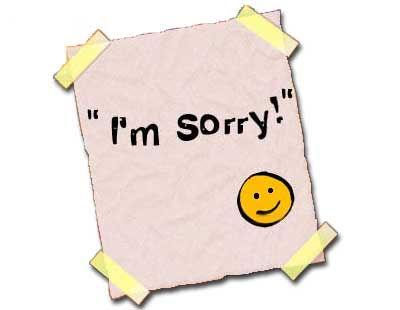 I am Sorry - Paper Stickered