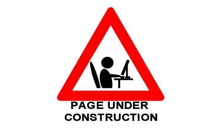 Page Under Construction -Triangle Symbol