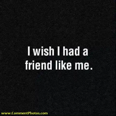 I wish I had a friend llike me