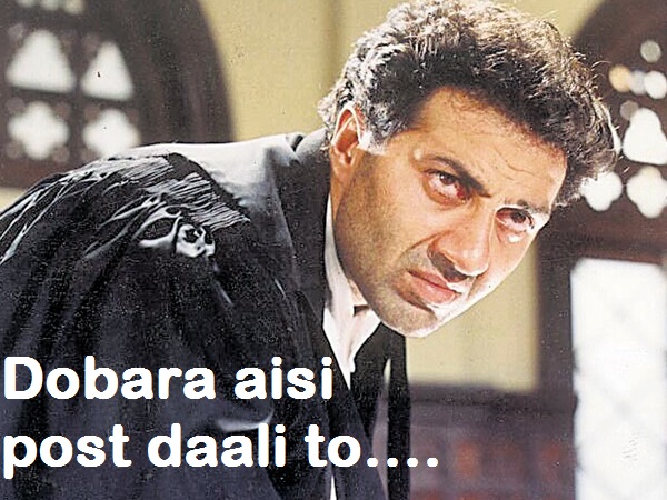 Dobara Aisi Post Daali To... - Sunny Deol