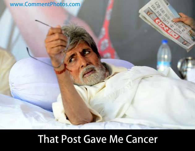 That Post Gave Me Cancer - Angry Amitabh Bachan in Bedrest
