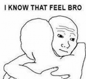 I know that feel Bro - Hugging Troll Face Meme