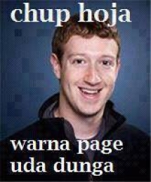 Chup Hoja Warna Page Uda Dunga - Mark Zuckerberg