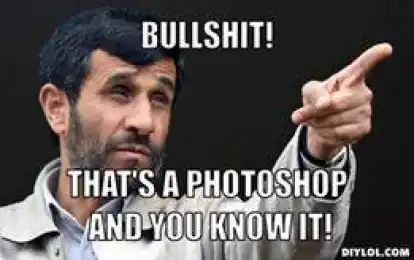 Bullshit. Thats a photoshop and you know it