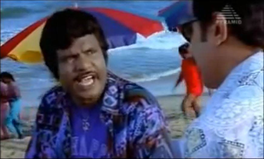 Goundamani Gets Angry in Beach