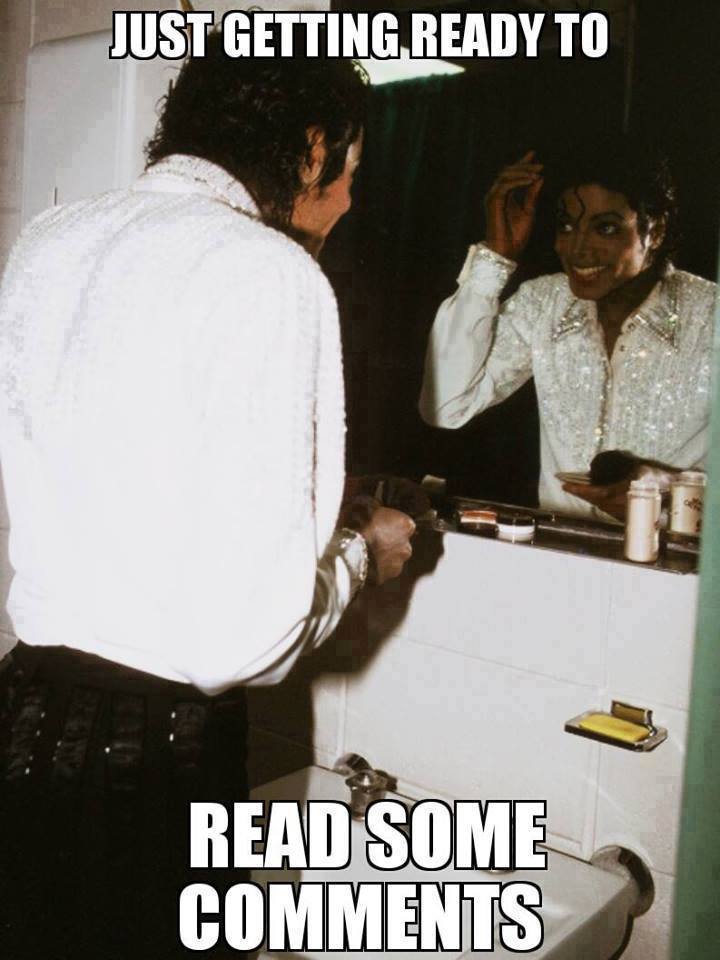 Just Getting Ready to Read Some Comments - I Just Came Here To Read The Comments - Michael Jackson Eating Popcorn - Thriller Theatre