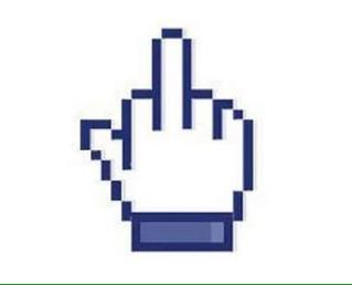 Middle Finger - Facebook Like Hand - Fuck You