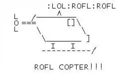 LOL ROFL Helicopter