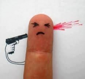 Sucide Gun Shoot - Finger Art