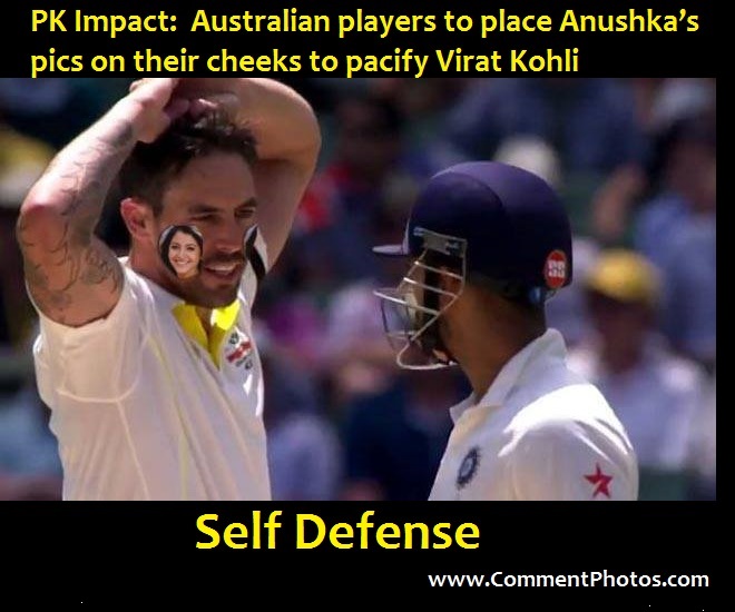 PK Impact Australian players to place Anushka’s pics on their cheeks to pacify Virat KohliSelf - Defense