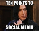 Ten Points to Social Media - Professor Snape