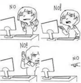 No No No Boy Girl Chatting