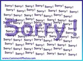 Sorry Sorry Sorry - Many Sorries