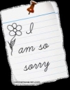 I am Sorry - Notebook Paper
