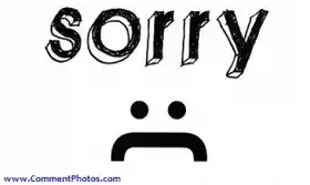 Sorry with Sad Smiley