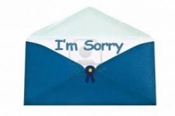 I am Sorry - Mail Opened Letter