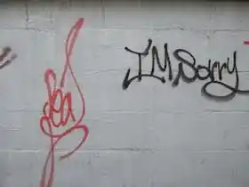 I am Sorry - Written on Wall