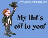 My hats off to you