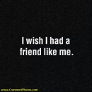 I wish I had a friend llike me