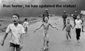 Run Faster, He has updated the status
