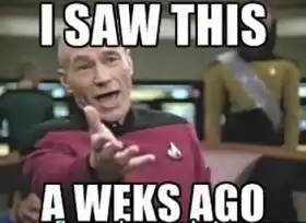 I Saw This A Weeks Ago