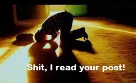 Shit I Read Your Post