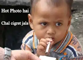 Hot Photo Hai Chal Ab Cigarette Jala