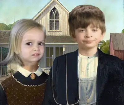 Funny Looking Boy and Girl