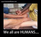 We all are humans - Different Color Hands