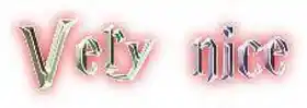 Very Nice in Harry Potter Font