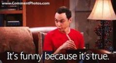 Its funny cause its true - Sheldon Cooper - Friends