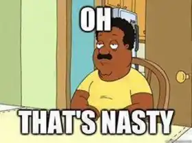 Oh thats nasty Cleaveland
