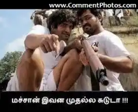 Machan Ivana Muthala Sududa - Santhanam With Gun
