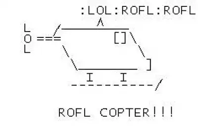LOL ROFL Helicopter