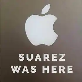 Suarez was here - This is why I bite people - Luiz Suares - Fifa Football Worldcup