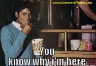 You Know Why I am Here - Michael Jackson Eating Popcorn - I Just Came Here To Read The Comments - MJ in Thriller Theatre
