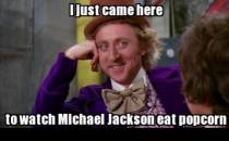I Just Came Here To Watch Michael Jackson Eat Popcorn - Read The Comments - Michael Jackson Eating Popcorn - Mj In Thriller Theatre