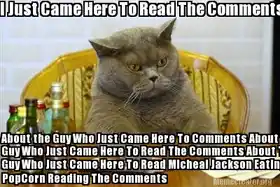 I Just Came Here To Read The Comments About The Guy Who Just Came Here To Read The Comments About Michael Jackson Eating Popcorn - Mj In Thriller Theatre
