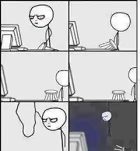 Suicide by Hanging After Reading This Post - Computer Reaction Memes