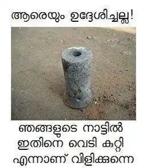 ആരെയും ഉദ്ദേശിച്ചല്ല. ഞങ്ങളുടെ നാട്ടില്‍ ഇതിനെ വെടിക്കുറ്റി എന്നാണ് വിളിക്കുന്നെ - Aareyyum Udheshichalla. Njangalude Naattil Ithine Vedikkutti Ennaanu Vilikkunne 