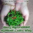 അരച്ച് ആസനത്തില്‍ തൂത്താല്‍ പ്രശ്നം തീരും - കാ‍ന്താരി മുളക് - Arachu Aasanathil Thoothaal Prashnam Theerum - Green Chillies