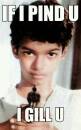 I I Pind U I Gill U - If I Find You I Kill You - Vijay Childhood Picture - with Gun